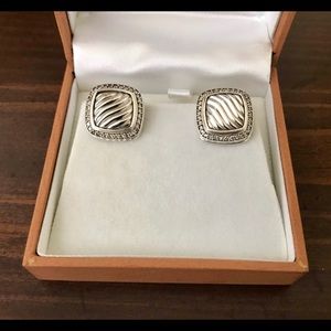 [SOLD] D.Yurman Diamond Sterling Silver Earrings